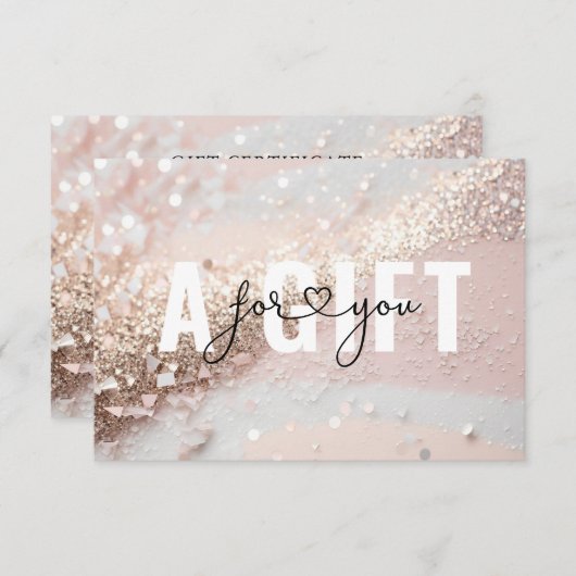 BEDRIJFSCERTIFICAAT | GLITTER (Voorkant / Achterkant)