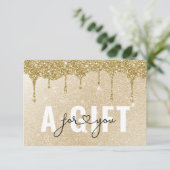 BEDRIJFSCERTIFICAAT | Gold Glitter Drop (Staand voorkant)