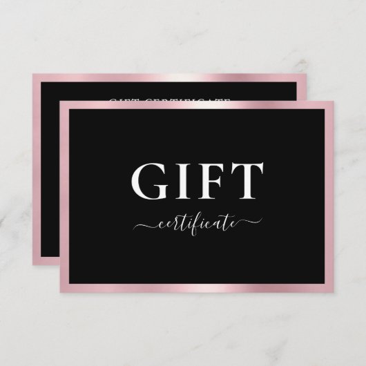 BEDRIJFSCERTIFICAAT | Modern | (Voorkant / Achterkant)