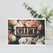 BEDRIJFSCERTIFICAAT | Modern | Floral | (Staand voorkant)