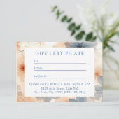 BEDRIJFSCERTIFICAAT | Modern | Floral | (Staand voorkant)