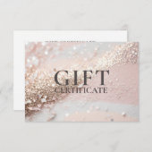 BEDRIJFSCERTIFICAAT | Modern | Glitter | (Voorkant / Achterkant)