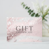 BEDRIJFSCERTIFICAAT | Modern | Glitter | (Staand voorkant)