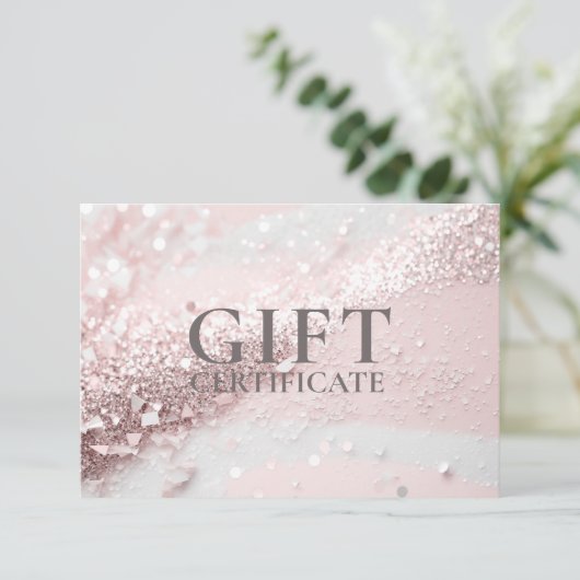 BEDRIJFSCERTIFICAAT | Modern | Glitter | (Staand voorkant)