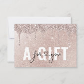 BEDRIJFSCERTIFICAAT | Rosegold Glitter Drop (Voorkant)