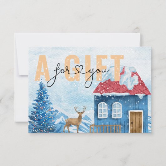 BEDRIJFSCERTIFICAAT | Sneeuwpatroon met kerstmis (Voorkant)