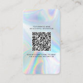 Bedrijfscode voor holografische QR-code Visitekaartje (Voorkant)