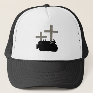 BEDRIJFSENGINEER BULLDOZER  CROSS JESUS TRUCKER PET
