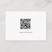 Bedrijfsevenement RSVP website QR CODE Informatiekaartje (Achterkant)