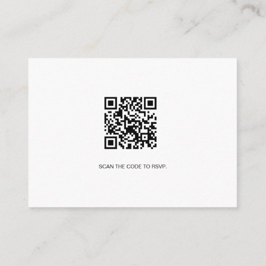 Bedrijfsevenement RSVP website QR CODE Informatiekaartje (Achterkant)
