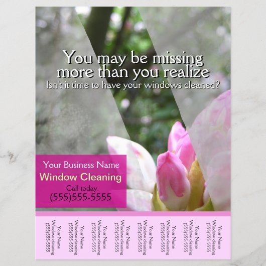 Bedrijfsfolder voor glazenwassers glanzende promot flyer (Voorkant)