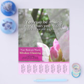 Bedrijfsfolder voor glazenwassers glanzende promot flyer (Enkel)