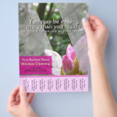 Bedrijfsfolder voor glazenwassers glanzende promot flyer (Hand)