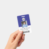 Bedrijfsfoto id naamlabels barcode qr code badge (Handheld)