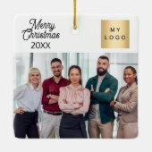 Bedrijfsfoto logo Kerst modern Keramisch Ornament (Achterkant)