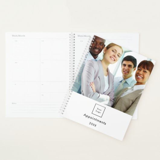 Bedrijfsfoto logo wit team QR code 2025 Planner (Display)