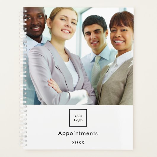 Bedrijfsfoto logo wit team QR code 2025 Planner (Voorkant)