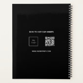 Bedrijfsfoto logo zwart wit team QR code 2026 Planner (Achterkant)