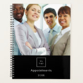 Bedrijfsfoto logo zwart wit team QR code 2026 Planner (Voorkant)
