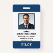 Bedrijfsfoto Luchtvaartmaatschappij Pilot Security Badge (Voorkant)