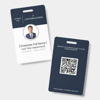 Bedrijfsfotoidentificatiebadge voor personeel badge