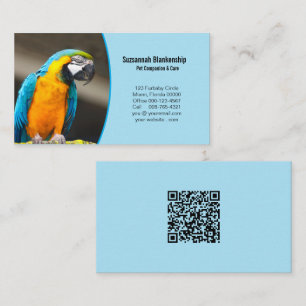 Bedrijfsgegevens met QR-code en aangepaste foto Visitekaartje