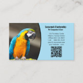 Bedrijfsgegevens met QR-code en aangepaste foto Visitekaartje (Voorkant)