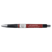 Bedrijfsgegevens, naam. White Maroon Red Pen (Voorkant)