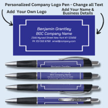 Bedrijfsgegevens toevoegen Naam, Royal Blue Achter