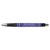 Bedrijfsgegevens toevoegen Naam, Royal Blue Achter Pen (Voorkant)