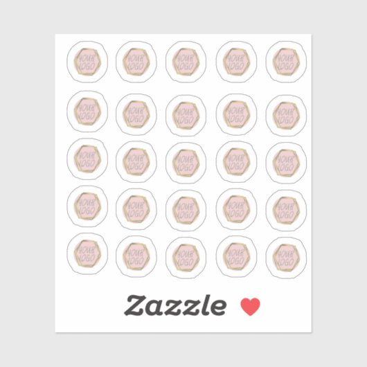 Bedrijfsgrimeur Ontwerper Logo Sticker (Vel)