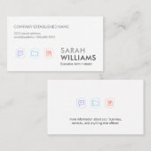 Bedrijfsiconen Visitekaartje (Voorkant / Achterkant)