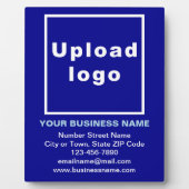 Bedrijfsinformatie over de blauwe plaat (Voorkant)