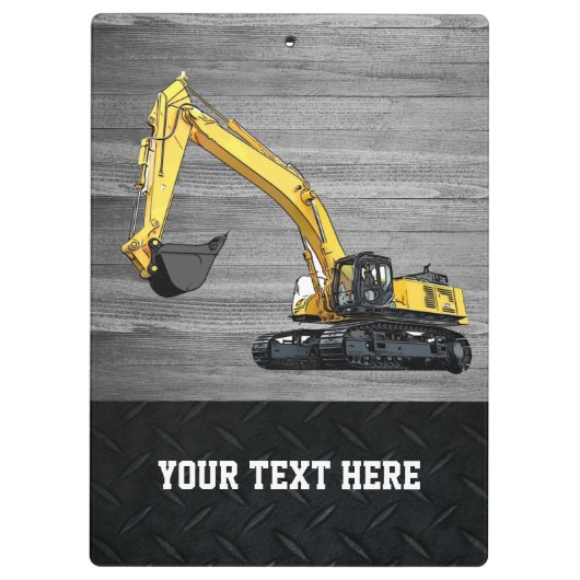 Bedrijfsklare graafmachines klembord (Achterkant)