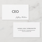 bedrijfsleider | beroeps visitekaartje (Voorkant / Achterkant)