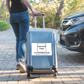 Bedrijfslocatie op wit groot rechthoekig vinyl sticker (Koffer Insitu)