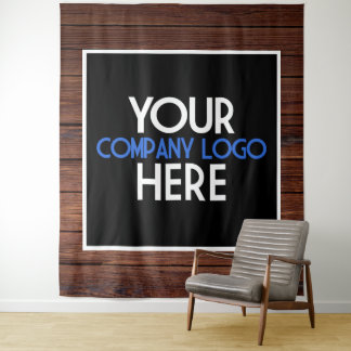 Bedrijfslogo Beurs Achtergrond Houten Achtergrond Wandkleed