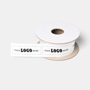 Bedrijfslogo corporate branding geschenken wit lint