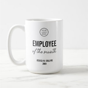 Bedrijfslogo Corporate Employee Of the Month Award Koffiemok