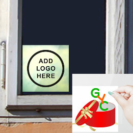 Bedrijfslogo evenement personaliseren raamsticker