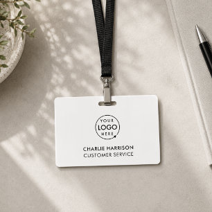 Bedrijfslogo ID Aangepast personeel Minimaal Badge