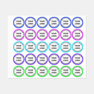 Bedrijfslogo naam Website Labels Voorbeeld
