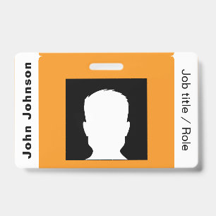 Bedrijfslogo Personeelsfoto ID-badge Badge