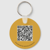 BedrijfsLogo QR Code en de Werknemer van de Websit Sleutelhanger (Achterkant)