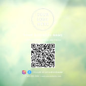 Bedrijfslogo QR-code Raamsticker (Vel 3)