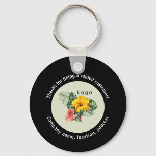 Bedrijfslogo QR-code sleutelhanger
