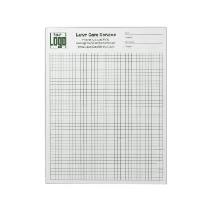 Bedrijfslogo raster grafiek project identifier notitieblok