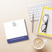 Bedrijfslogo & Website Blauw Professioneel Modern Post-it® Notes