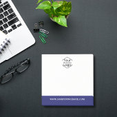 Bedrijfslogo & Website Blauw Professioneel Modern Post-it® Notes
