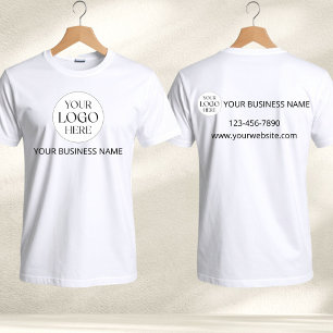 Bedrijfslogo Zakelijk Bedrijf Technicus Werknemer T-shirt